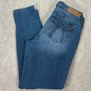 Seven7 Est 1969 Denim Jeans Womens Size‎ 10 Skinny Fit Dark Wash Casual